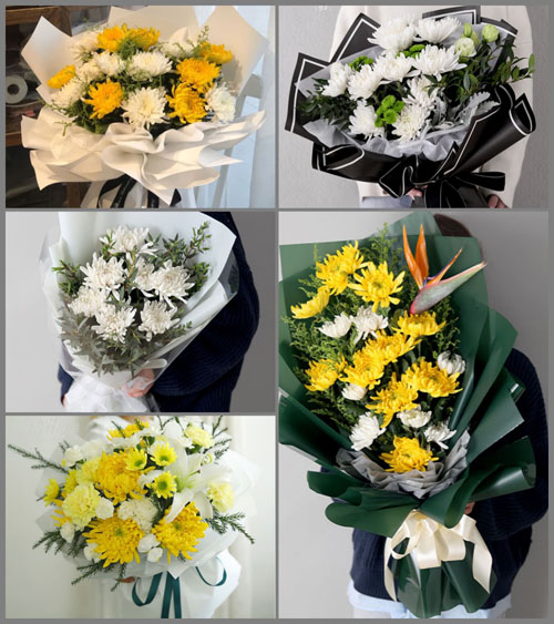 黑龙江大庆肇州县双发乡白事花束代送